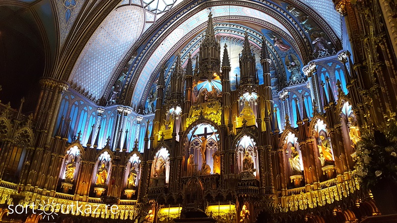 Vieux-Montréal : Basilique Notre-Dame de Montréal - Intérieur